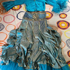 Blue Lehenga For Navratri And Marriage