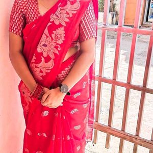 Bengali Red Saree