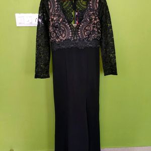 KIARA NET FABRIC GOWN/NEW WITH TAG