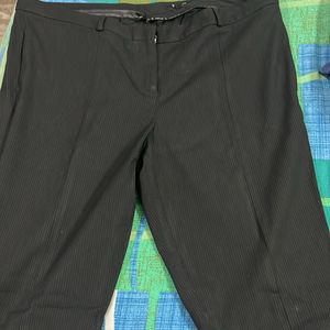 Black Strip Formal Pants