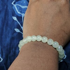 Pearl White Bracelet | Glass Beads Bracele