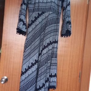 Blue Round Kurti