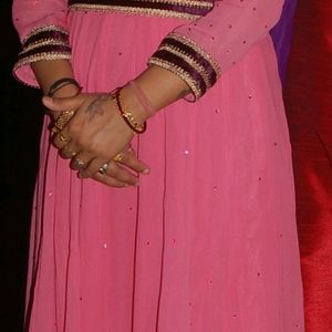 2 Times Used Full Gher Anarkali Kurti