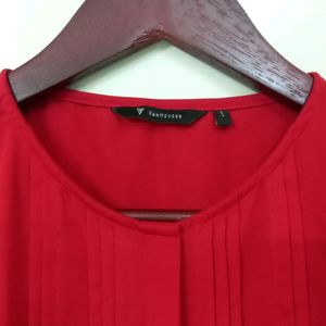 Vanheusen Red Sleeveless Top