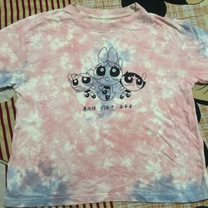 TIE DYE POWEPUFF GIRLS T-SHIRT