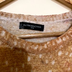 Multicolored Sweater Top By DJ Production