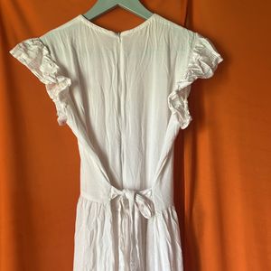 White Cottagecore Dress