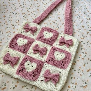 Crochet Bow Bag 🎀