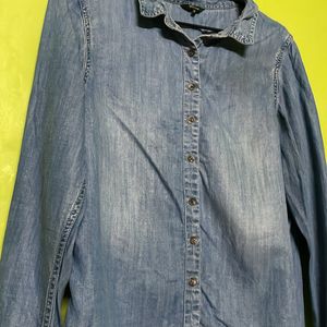 Roadster Denim Shirt For Ladies