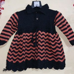 1 To 2 Year Girl Woolen Frock