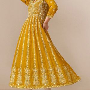 Chikankari Georgette Anarkali Kurta