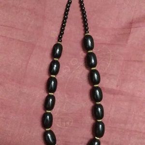 Black Beaded Necklace