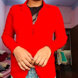 WOMEN RED COAT/BLAZER