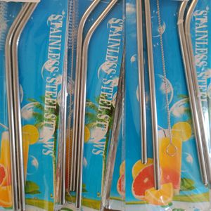 Stainless Steel Straw- 2 Packets