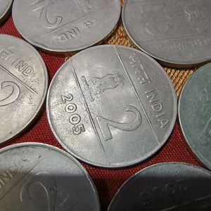 2 Rupees Cross Coin Unity In Diversity Issue, 50ps