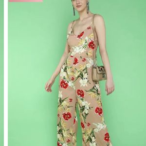 XL Floral Jumpsuit