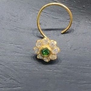 20k Pure Gold Nose Pin For Womens