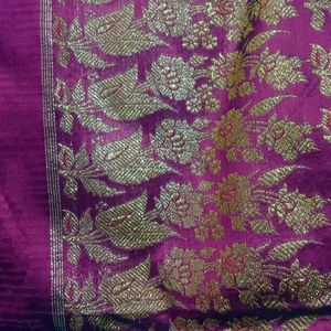 Banarashi Saree 100% Pure Silver Silk Zari Worked