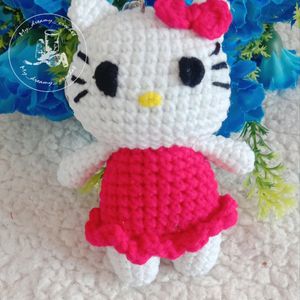 Amigurumi Hello Kitty Keychain /charm