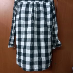 Black&white Checked Shirt (XXL size)