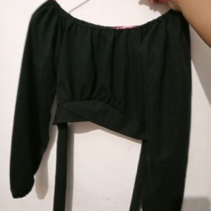 Boatneck Crop Top