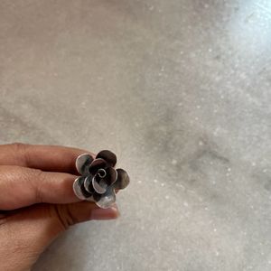 Silver Rose Ring