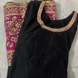 Beautiful Black Traditional Sharara Set