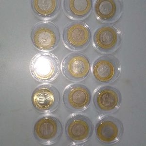 Rare Collection 10 Rupees 16 Set Coins