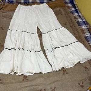 Sharara Pant Off White Colour Size XL