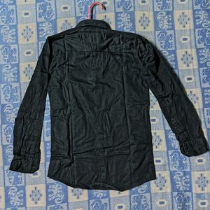 Men  Regular Black Shirt