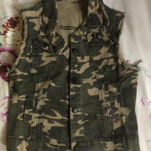 Army Print Jacket