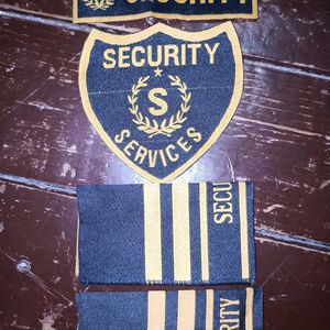 Badge Embroidered Security Guard Badges