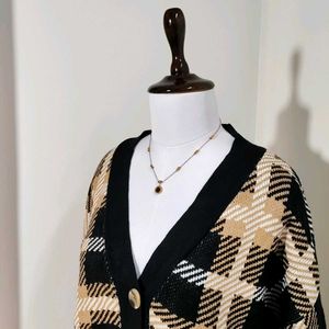 🆕 Pinteresty Checkered Cardigan