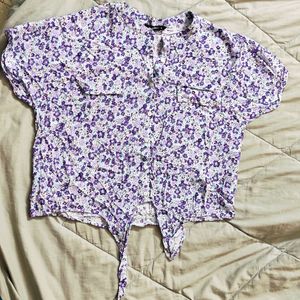 Purple Shade Crop Top