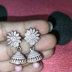 Jhumka  Pink Colour