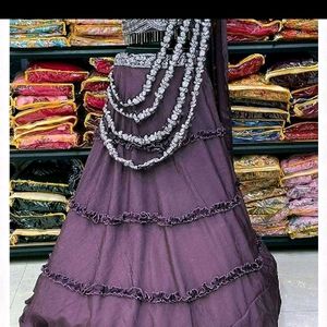 New Embroidered Lehnga Type Saree