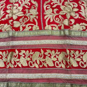 Beautiful Red Bridal Kurta With All Over Heavy Wor