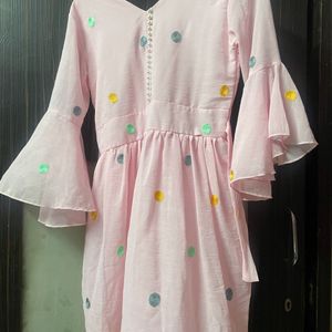 Beautiful Xl Size Light Pink Dress