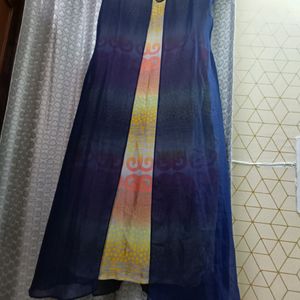 Blue & Orange New Unused Kurta