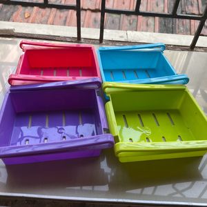 These Are 4 Pcs Multicoloured Refrigerator Accessories With New Condition These are Very Useful Products Grab It Soon 🛍️no Return No Refund 🙏please Don’t Bargaining Fixed