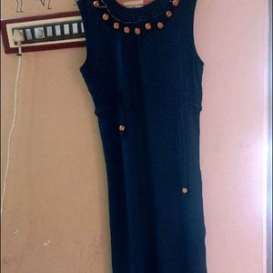 Navy Blue Midi Dress