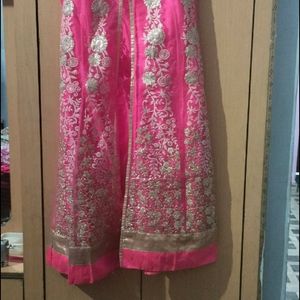 Beautiful Embroidery Dress With Bottom And Net Dup