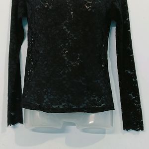 Black Net Top Stylish