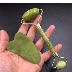 Gua Sha Face Roller |Green Stone For Under Eye