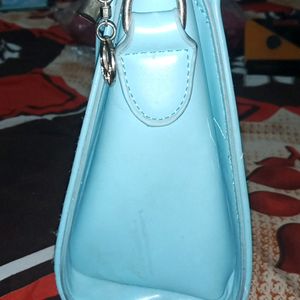 BLUE COLOURED HAND BAG