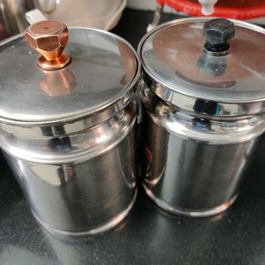 5 Pc Steel Jars