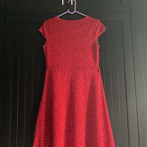 Red Polca Dot Dress