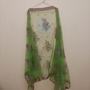 Light Green Colour Suit Salwar With Dupatta