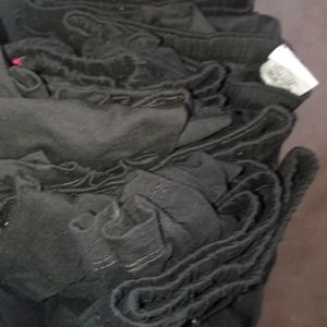 Set Of 8 Black Leggings - L Size