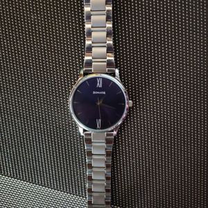 Sonata Aspire Quartz Watch Blue Dial Steel Strap